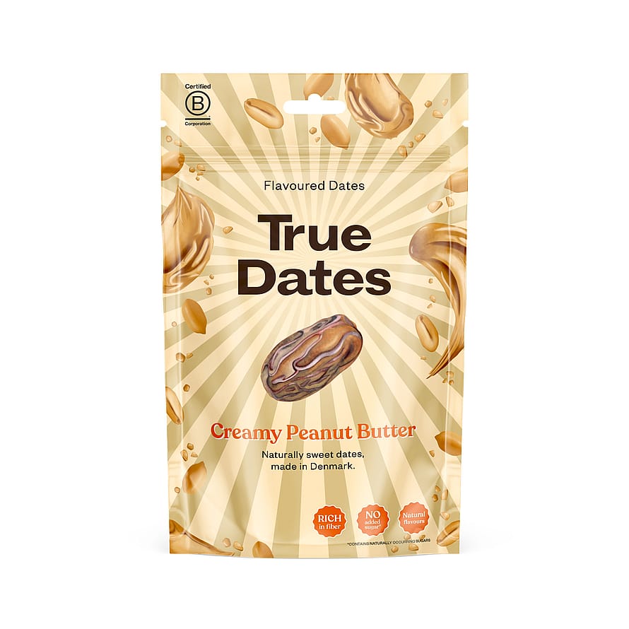 True Dates Dadler overtrukket Crunchy Peanut Butter