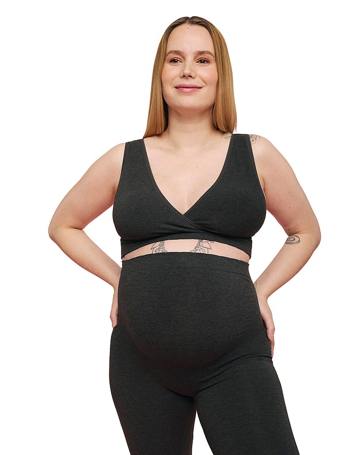 momkind Crossover Bra Charcoal M/L