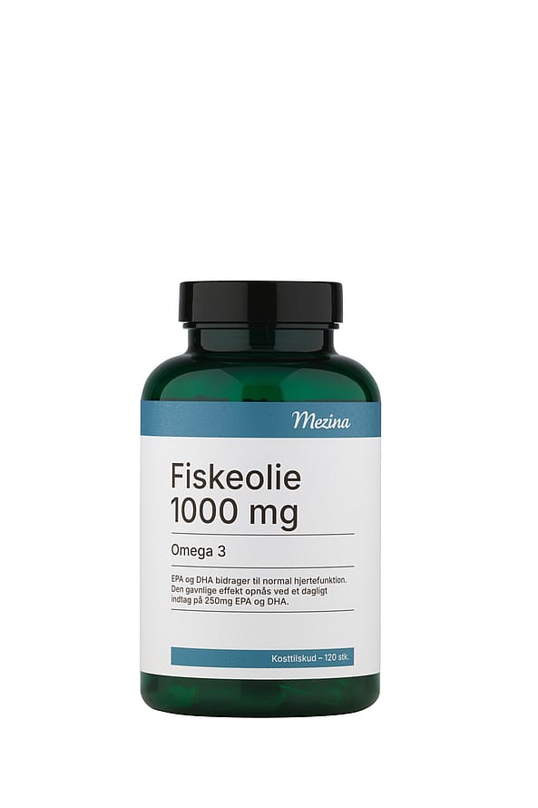 Mezina Fiskeolie Omega 3 1000 mg 120 stk
