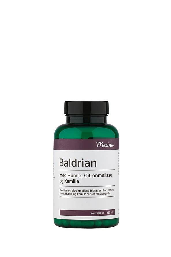 Mezina Baldrian + Humle, Citronmelisse og Kamille 120 stk