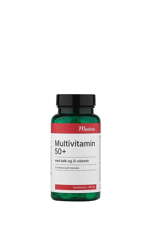 Mezina Multi 50+ Kalk og D-vitamin 180 stk