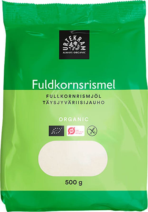 Urtekram Fuldkorns rismel Ø 500 g