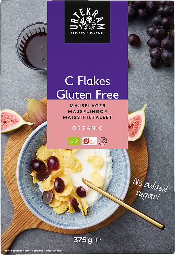 Urtekram Cornflakes - C Flakes Ø 375 g
