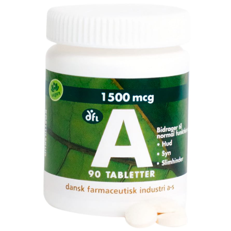 Dansk Farmaceutisk Industri A-vitamin 1500 mcg 90 tabl.