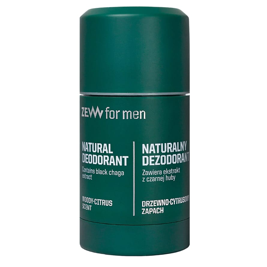Zew for Men Natural Deodorant Black Chaga