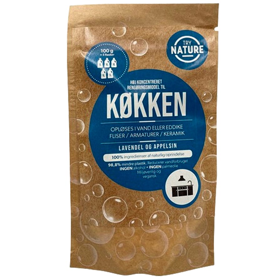 Try Nature Rengøringsmiddel Til Køkkenet (pulver) Lavendel & appelsin 100 g