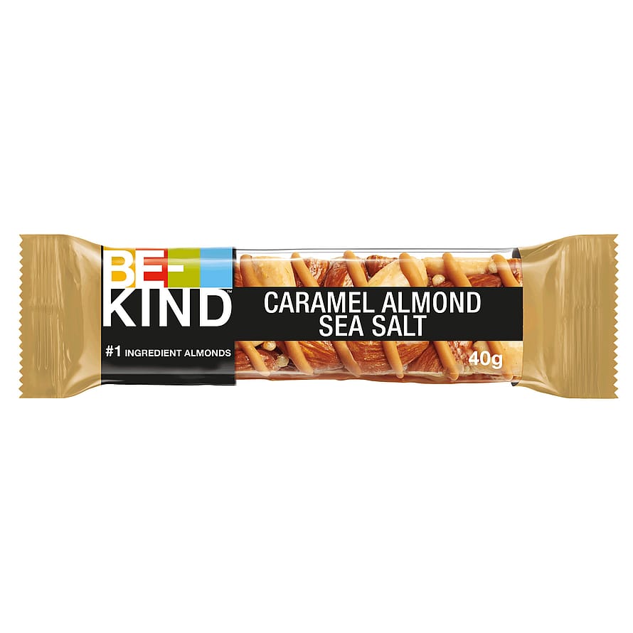 BE-KIND Nøddebar Caramel, Almond & Seasalt  40 g