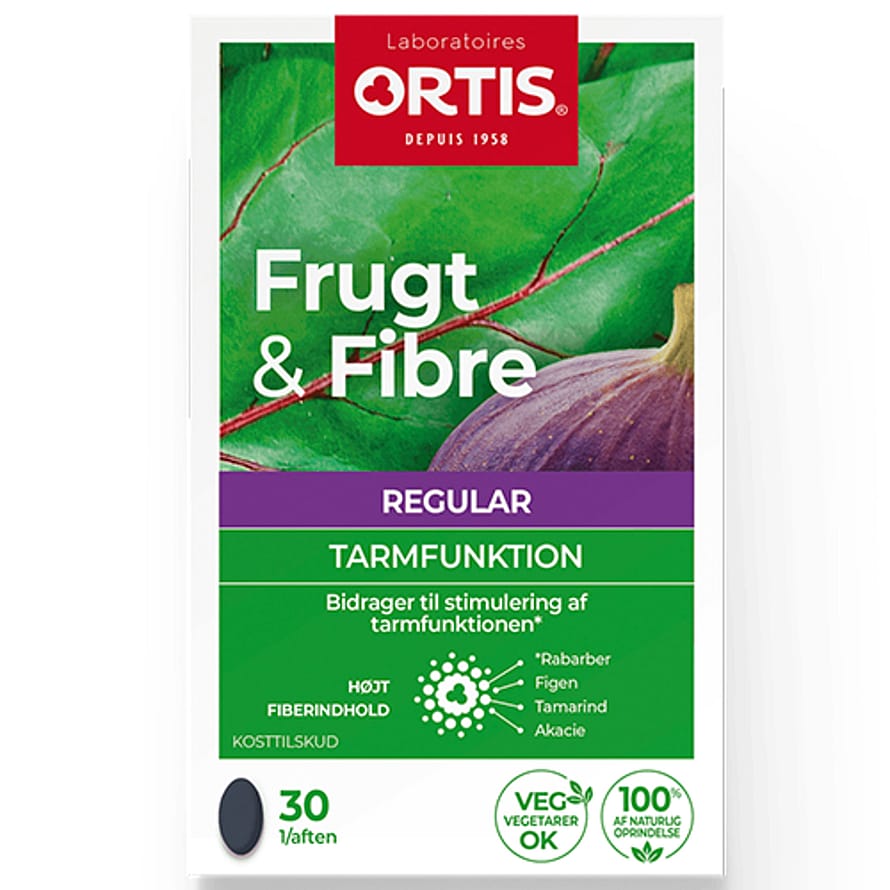 Ortis Tarmfunktion Frugt & Fibre 30 tabl.