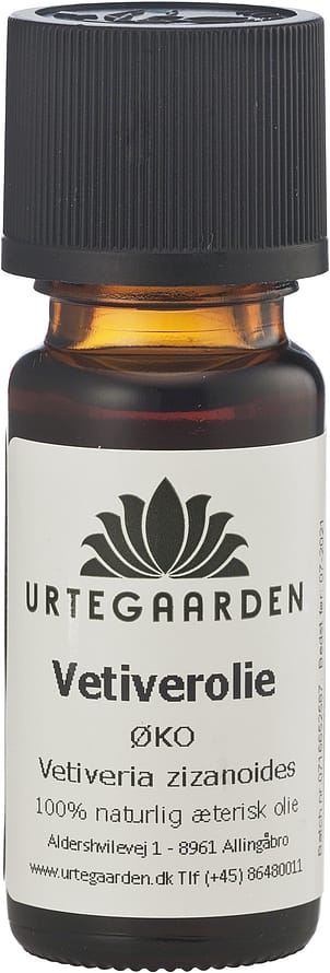 Urtegaarden Vetiver æterisk olie ØKO 10 ml