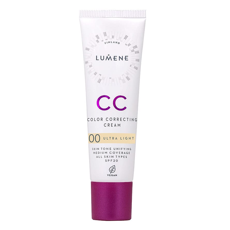Lumene CC Color Correcting Cream SPF20 Foundation 00 Ultra Light