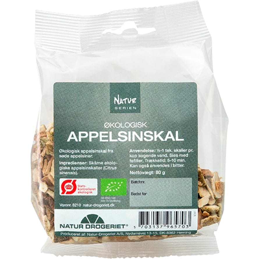 Natur Drogeriet Appelsinskal sød, skåret Ø 80 g