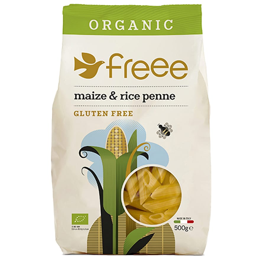 Doves Farm Majs & Ris Penne glutenfri Ø 500 g