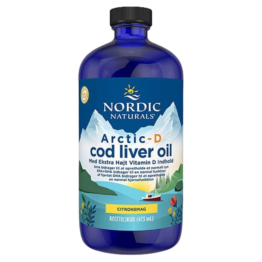 Nordic Naturals Torskelevertran+D m.citrussmag 473 ml
