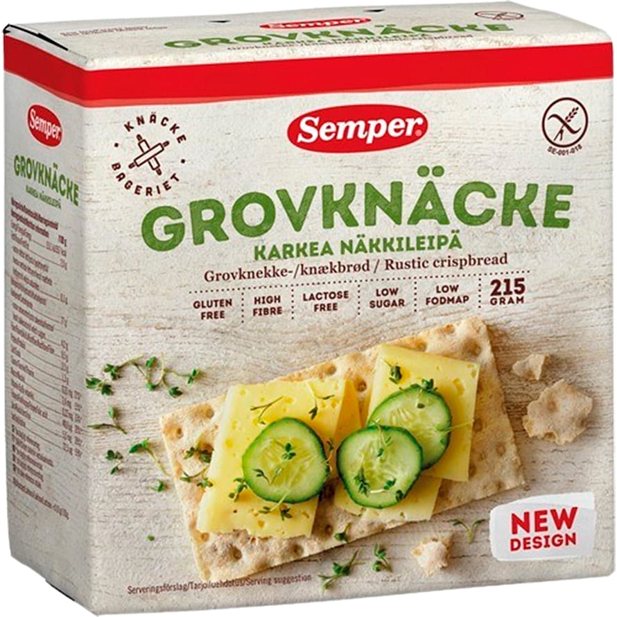 Semper Knækbrød grov glutenfri 215 g