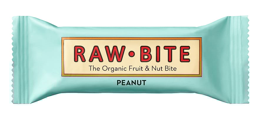 Rawbite Frugt- og nøddebar Glutenfri Ø Peanut 50 g
