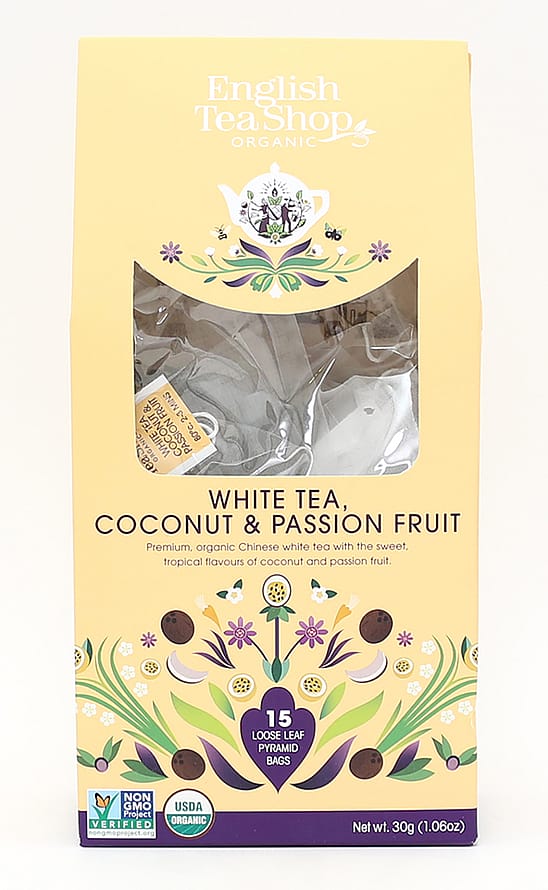 English Tea Shop White Tea, Coconut & Passion Fruit Ø 15 stk.