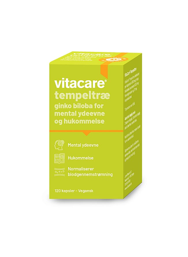 VitaCare Tempeltræ Ginkgo Biloba 120 kaps.