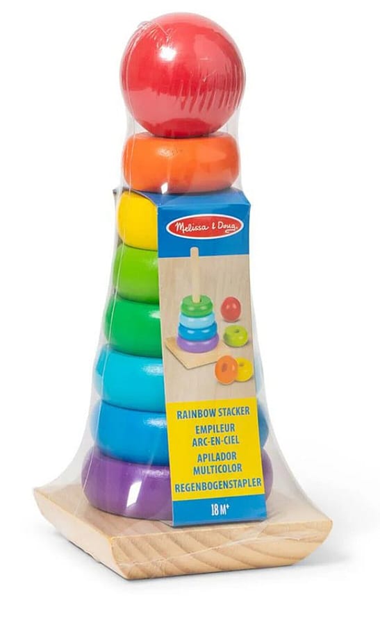 Melissa and Doug Wooden Stacker Rainbow Flerfarvet
