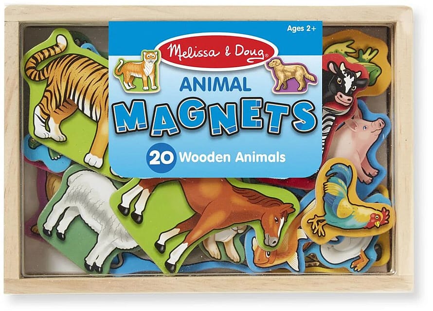 Melissa and Doug Wooden Magnets in a Box Animal