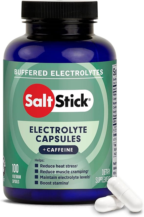 Saltsticks PLUS Saltkapsler med Koffein 100 kaps.