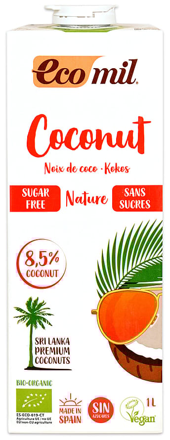 Ecomil Kokos mælk u. sukker Ø 1 l