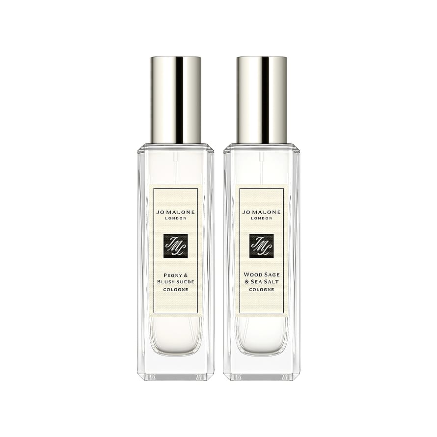 Jo Malone London Peony & Blush Suede + Wood Sage & Sea Salt Cologne Scent Pairing Duo 2 x 30 ml
