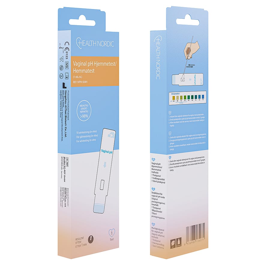 Health Nordic Vaginal pH Hjemmetest 1 stk.