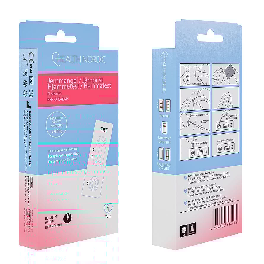 Health Nordic Jernmangel Hjemmetest 1 stk.