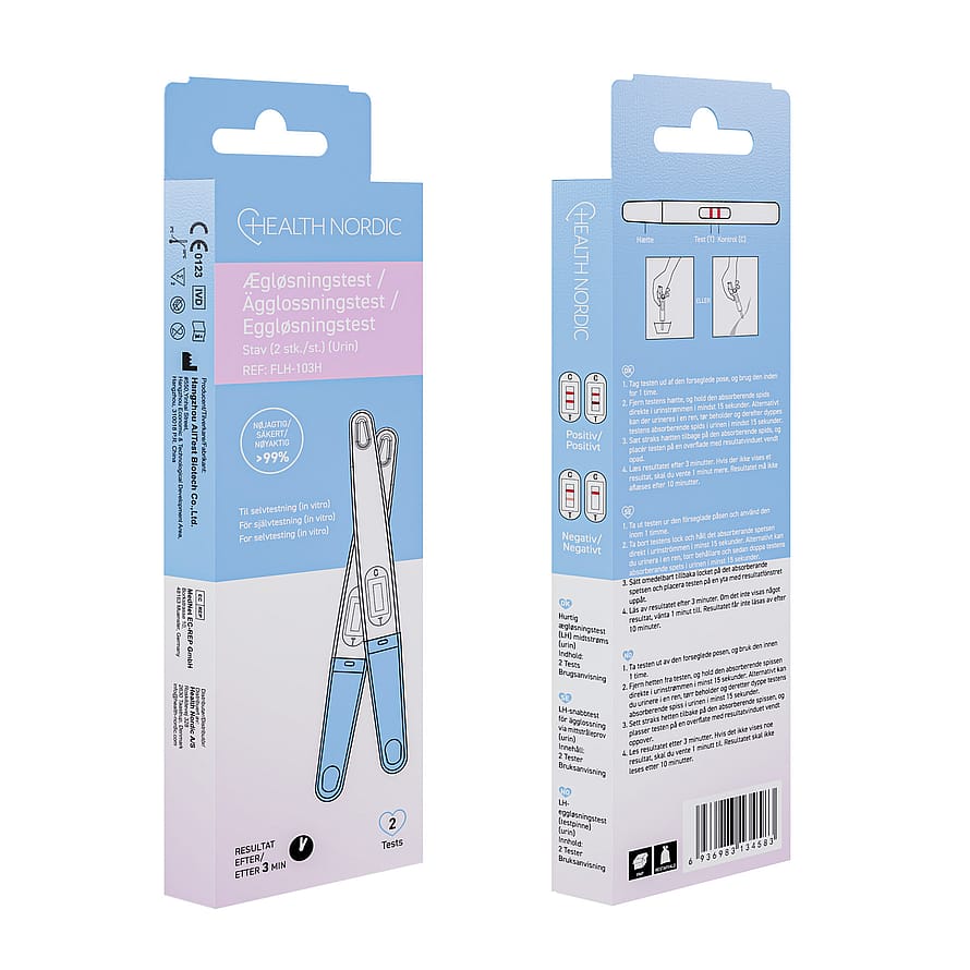 Health Nordic Ægløsningstest (Stav) 2 stk.