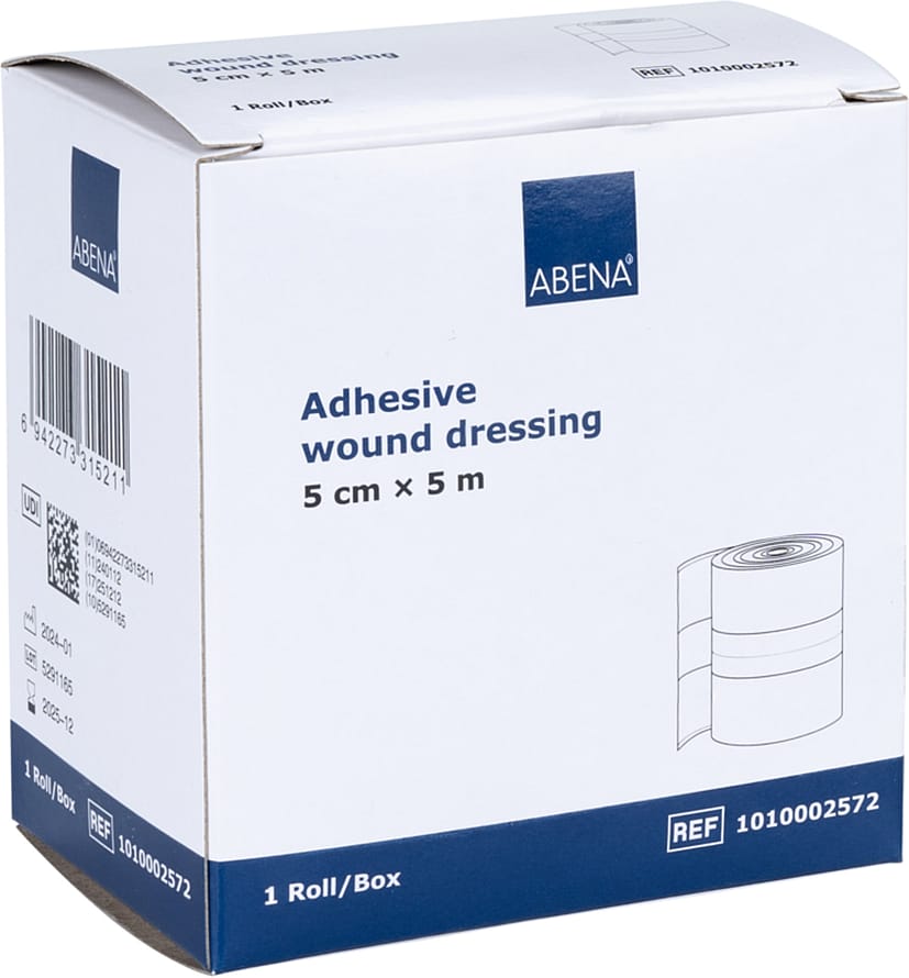 Abena Sårplast 5mx5cm Beige Latexfri Usteril Engangs