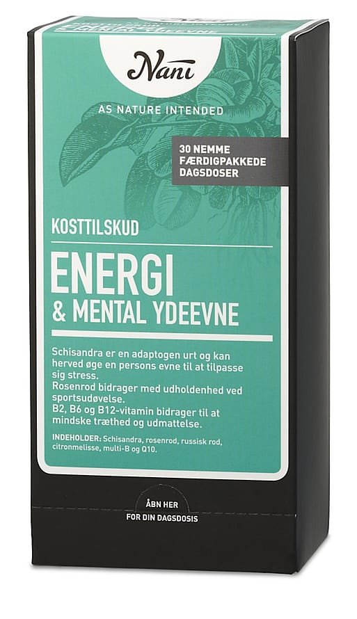 Nani Helsepakke Energi/ Mental ydeevne 30 breve