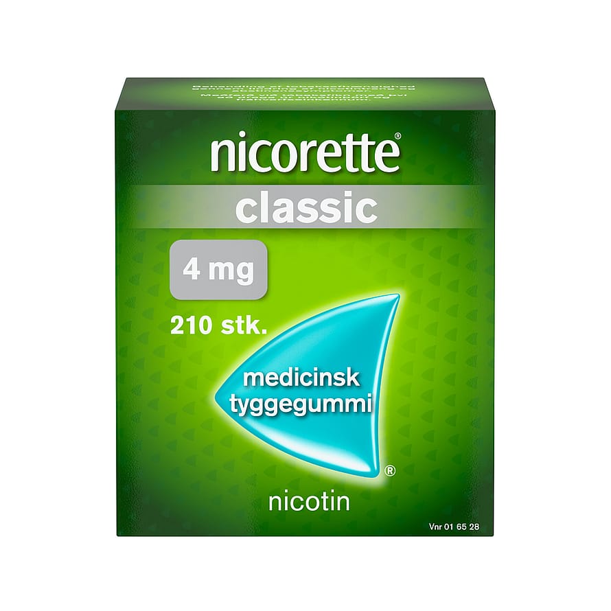 Nicorette® Classic 4 mg medicinsk tyggegummi 210 stk.