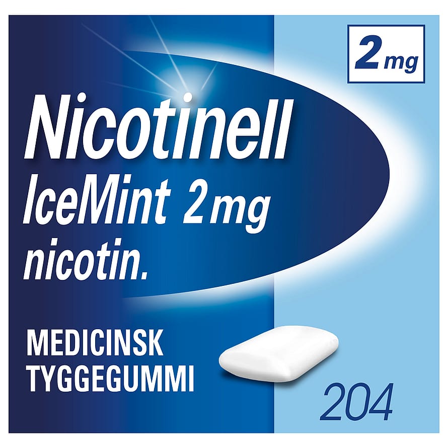 Nicotinell Icemint Tyggegummi 2 mg 204 stk