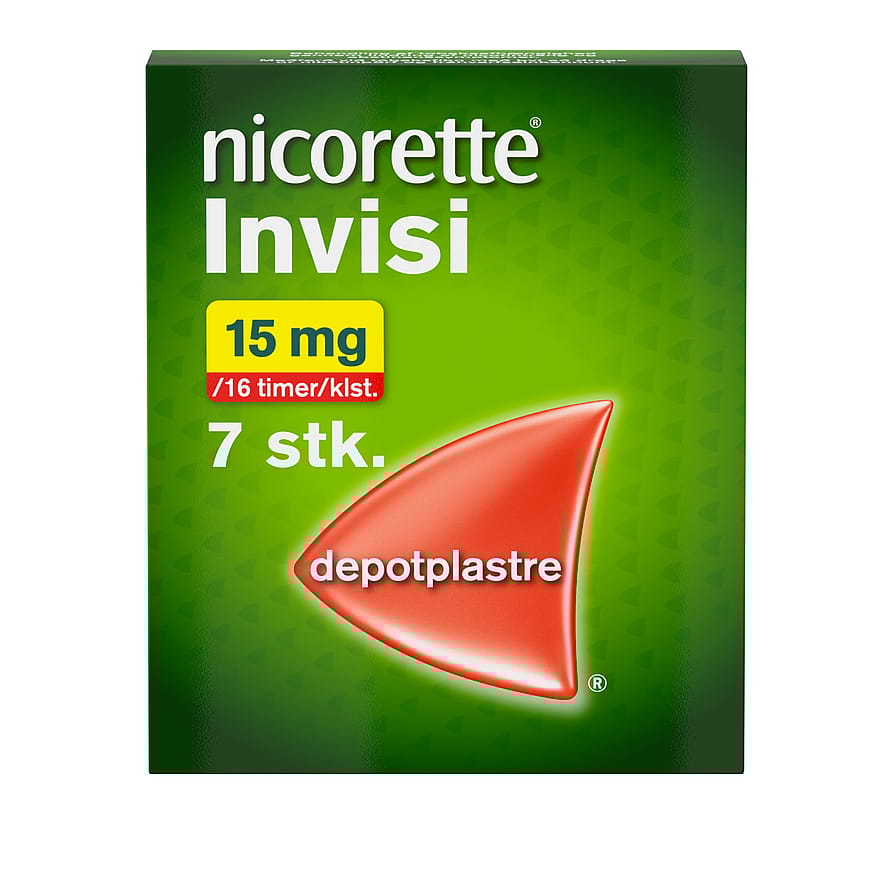 Nicorette® Invisi Depotplastre 15 mg/16 timer 7 stk.
