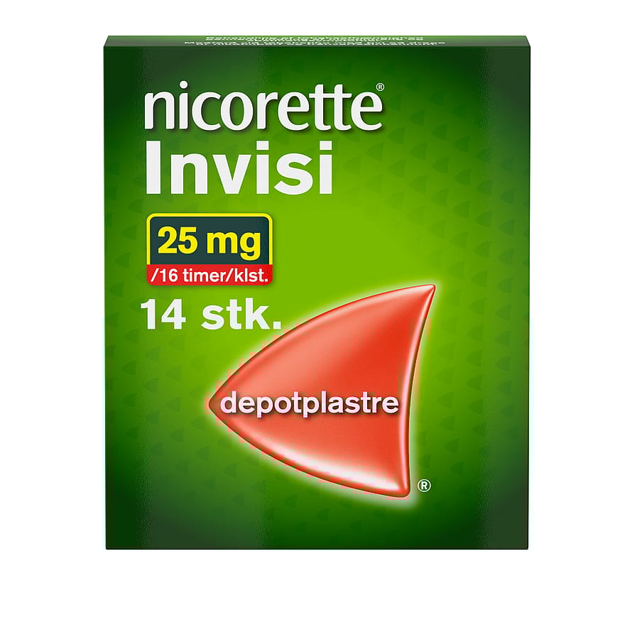 Nicorette® Invisi Depotplastre 25 mg/16 timer 14 stk.