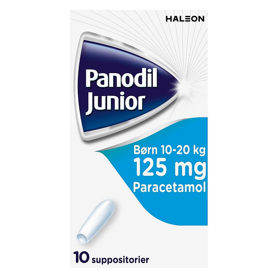 Panodil Junior 125 mg suppositorier 10 stk.