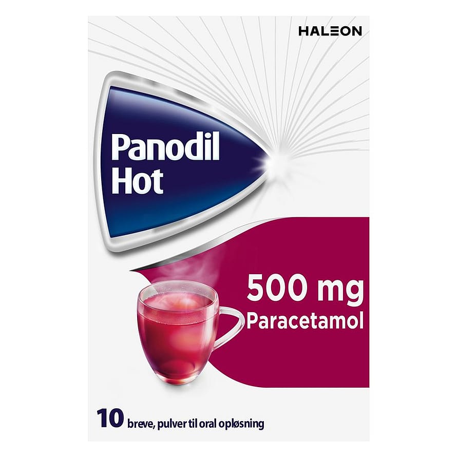 Panodil Hot 500 mg pulver til oral opløsning, brev 10 brev