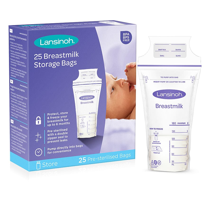 Lansinoh Fryseposer til brystmælk 25 stk.
