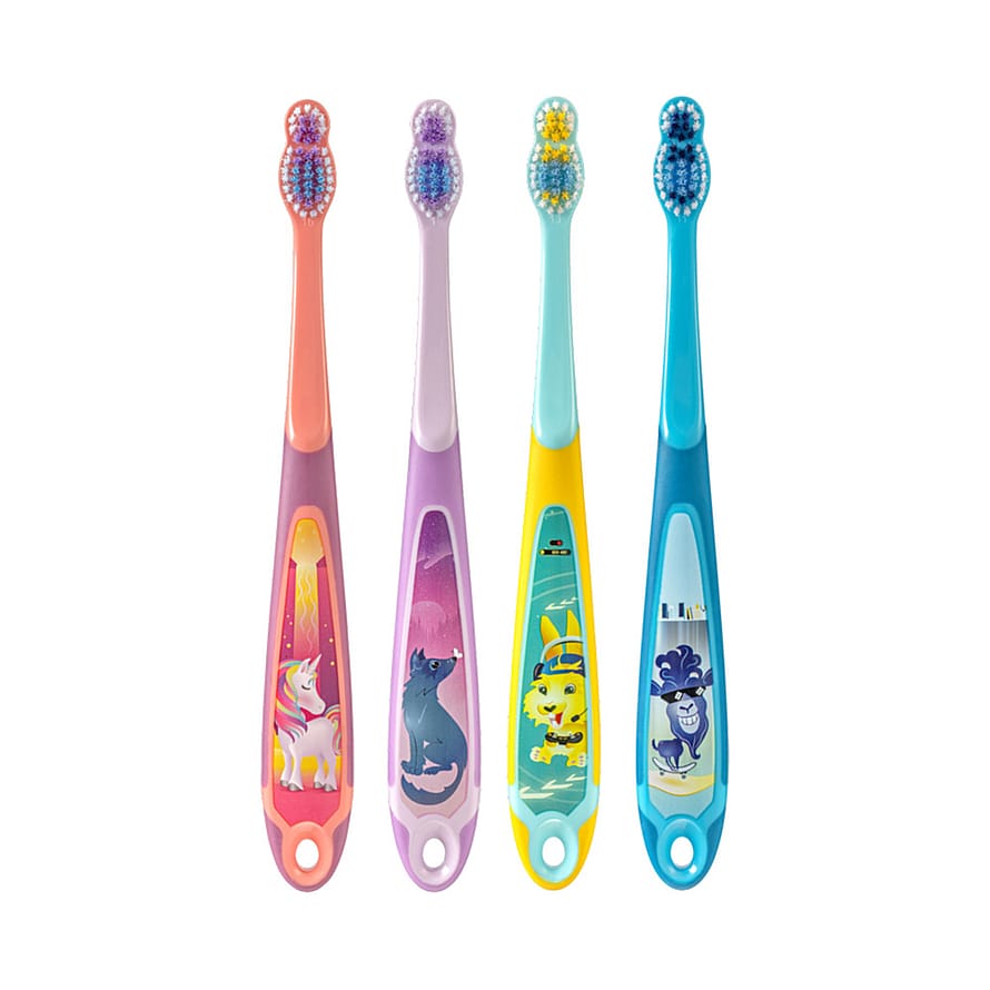 Jordan Tandbørste Step 3 Børn 6-9 år 1 stk (Asst. Farver)