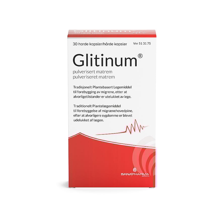 Glitinum 100 mg (hårde kapsler) 30 kaps.