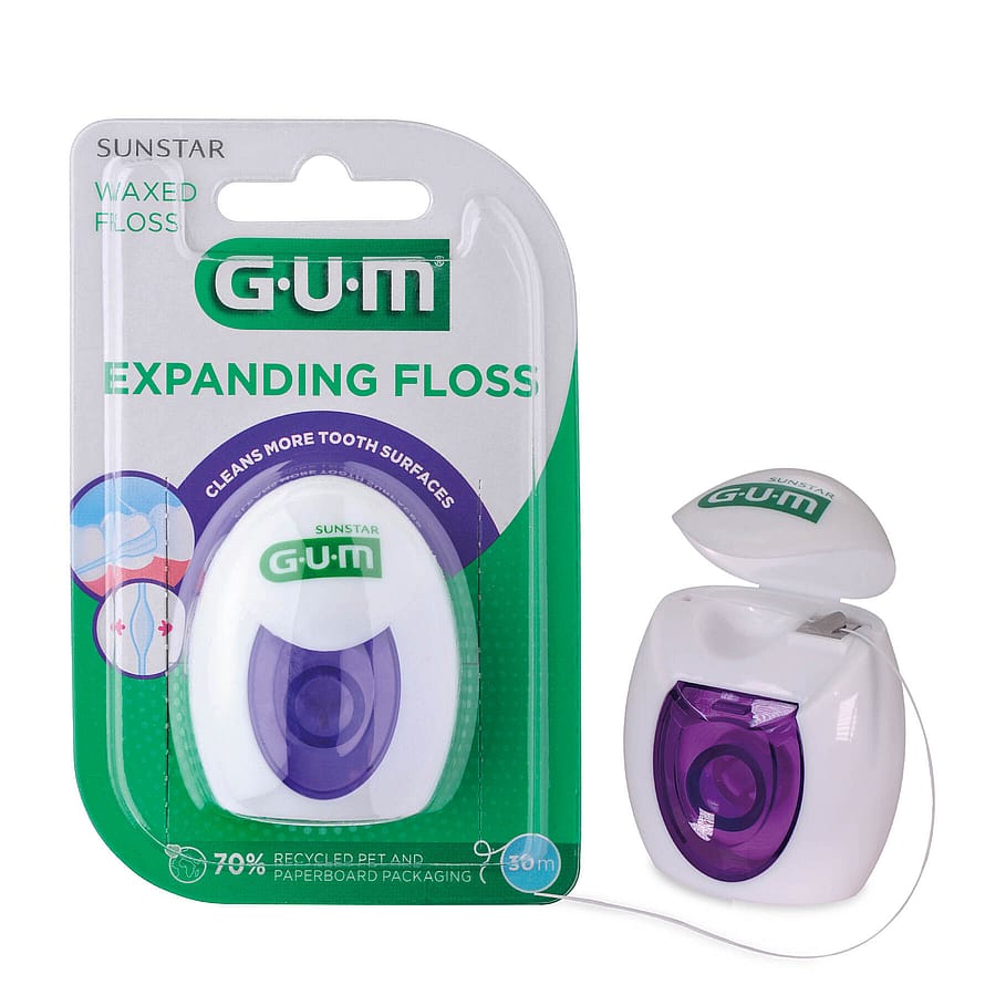 GUM EXPANDING Floss tandtråd 30 m