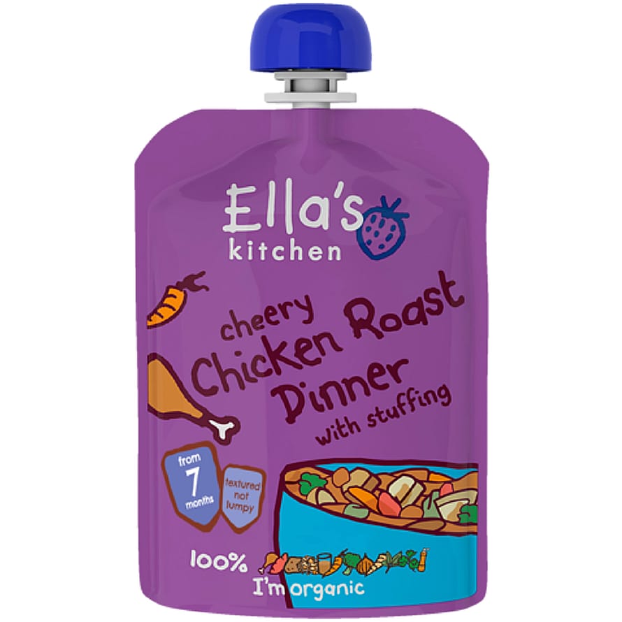 Ella's Kitchen Babymos kylling & grøntsager (7 mdr) Ø 130 g