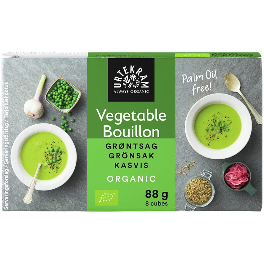 Urtekram Boullion m. grøntsager Ø 8 stk. á 11 g