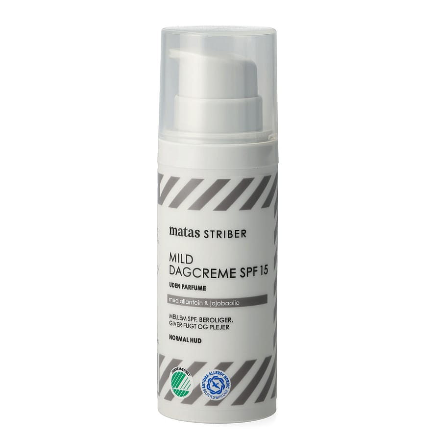 Matas Striber Mild Dagcreme SPF 15 til Normal Hud Uden Parfume 50 ml