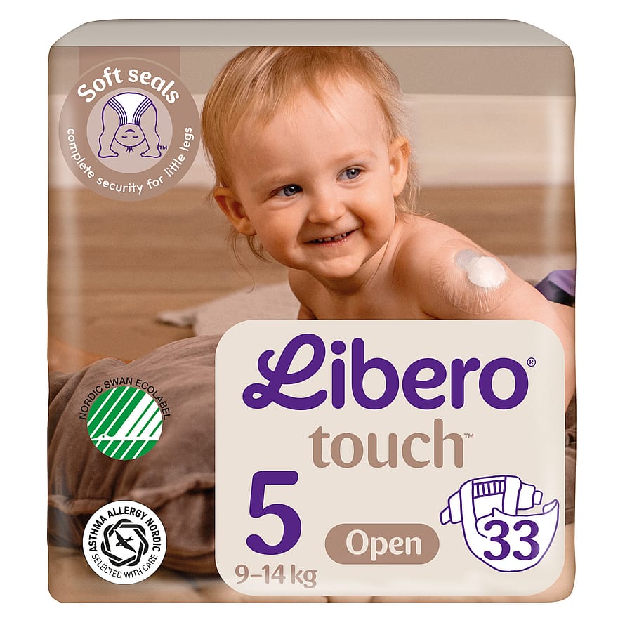 Libero Touch Åbne Bleer Str. 5, 9-14 kg - 33 stk