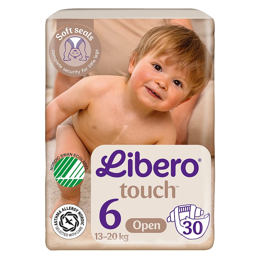 Libero Touch Åbne Bleer Str. 6, 13-20 kg - 30 stk