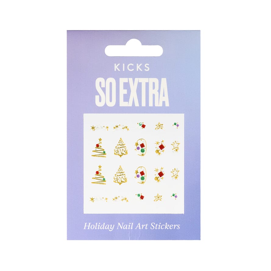 KICKS Beauty So Extra - Holiday Nail Art Stickers Xmas