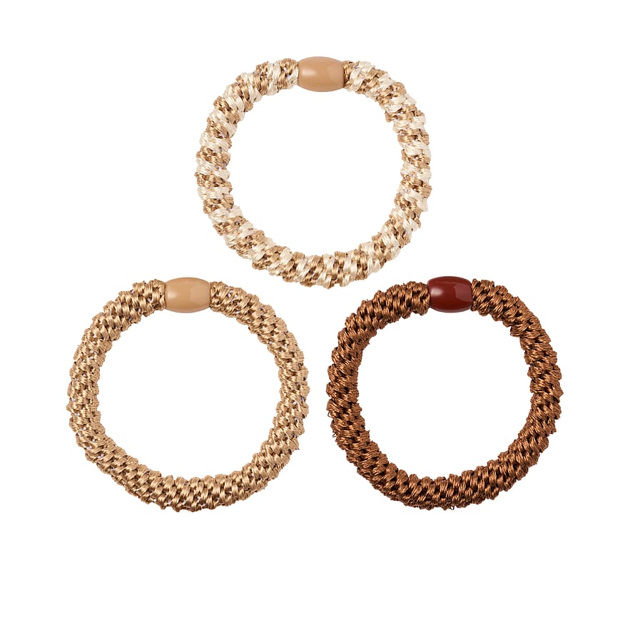 KICKS Beauty Woven Hair Tie Brown