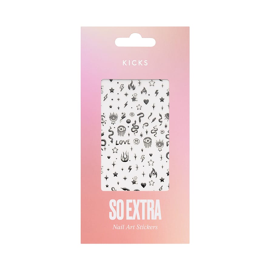 KICKS Beauty So Extra - Nail Art Stickers Mystic Black