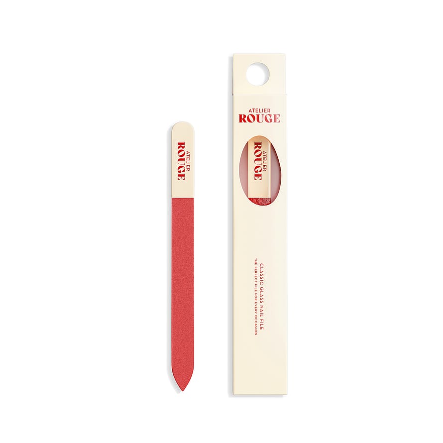 Atelier Rouge Classic Glass Nail File Beige/Red
